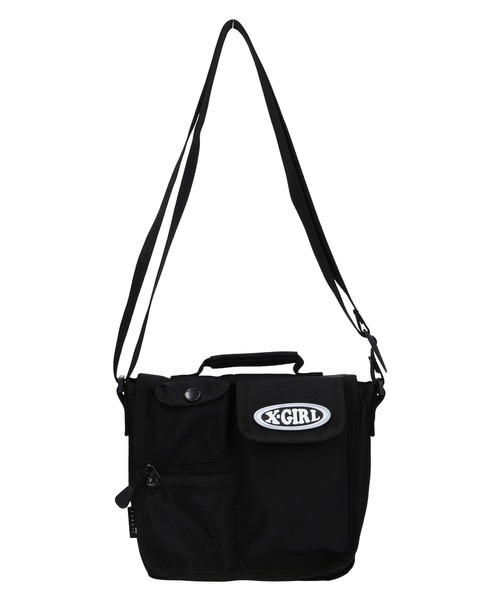 X-girl(エックスガール)の「MULTI POCKET SHOULDER BAG(ショルダーバッグ・レディース・カーキ/ブラック・ONE SIZE)」の2枚目の写真