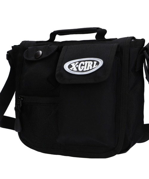 X-girl(エックスガール)の「MULTI POCKET SHOULDER BAG(ショルダーバッグ・レディース・カーキ/ブラック・ONE SIZE)」の5枚目の写真