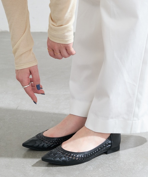 ル タロン LE TALON 《追加》ポインテッドサシメッシュフラット