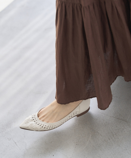 LE TALON(ルタロン)の「ポインテッドサシメッシュフラット(その他シューズ・レディース・アイボリー/ブラック系その他/シルバー・24.5cm/22.5cm/23cm/24cm/23.5cm/25.5cm/25cm/22cm)」の11枚目の写真