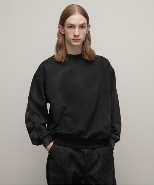 schott(ショット)の「【直営限定】Schott/ショット/FADE CREW SWEAT IRON PLATE/フェードクルー アイアンプレート(スウェット・メンズ・ブラック/その他5/ネイビー・L/XL/M)」の5枚目の写真