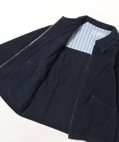 HAKKA KIDS（ハッカキッズ）の「[ジュニアサイズ]ストレッチカットツイルジャケット（その他アウター・キッズ・ネイビー/グリーン・140cm）」の3枚目の写真