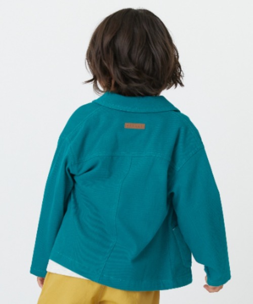 HAKKA KIDS（ハッカキッズ）の「[ジュニアサイズ]ストレッチカットツイルジャケット（その他アウター・キッズ・ネイビー/グリーン・140cm）」の7枚目の写真
