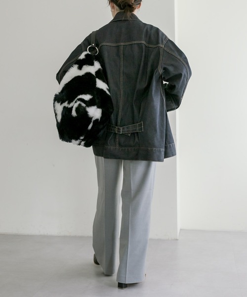 teresa cambi（テレサ・カンビ）の「【TERESA CAMBI】ear別注/迷彩柄ワンハンドルバッグ（ショルダーバッグ・レディース・ネイビー・FREE）」の19枚目の写真