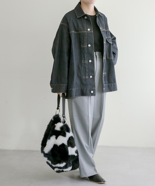 teresa cambi（テレサ・カンビ）の「【TERESA CAMBI】ear別注/迷彩柄ワンハンドルバッグ（ショルダーバッグ・レディース・ネイビー・FREE）」の16枚目の写真