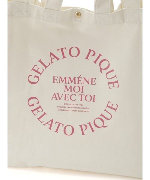 gelato pique（ジェラートピケ）の「トラベルロゴバッグ（トートバッグ・レディース・ネイビー/オフホワイト・FREE）」の9枚目の写真