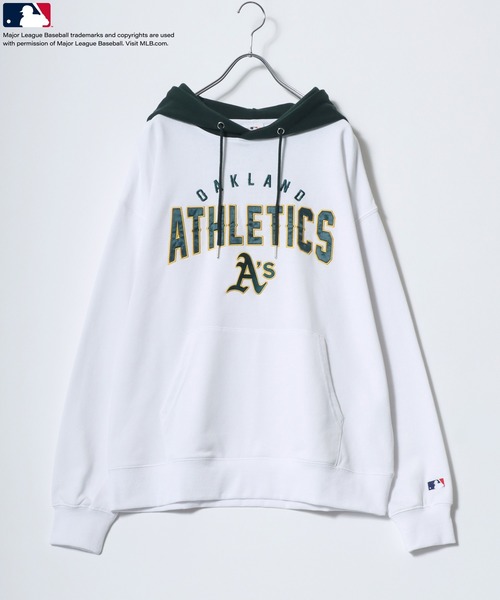 MLB(メジャーリーグベースボール)の「MLB/メジャーリーグベースボール チームロゴ刺繍 スウェット プルオーバーパーカー フーディー レディース メンズ トップス(パーカー・メンズ・アッシュ/ブラック/ホワイト・LL/M/L)」の8枚目の写真