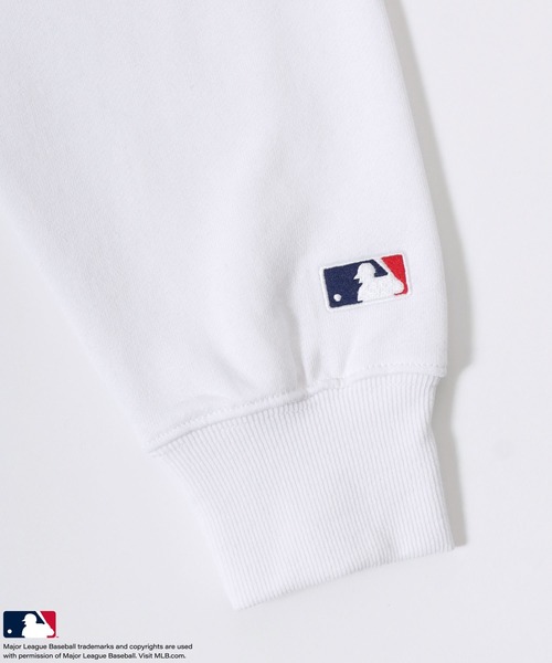 MLB(メジャーリーグベースボール)の「MLB/メジャーリーグベースボール チームロゴ刺繍 スウェット プルオーバーパーカー フーディー レディース メンズ トップス(パーカー・メンズ・アッシュ/ブラック/ホワイト・LL/M/L)」の9枚目の写真