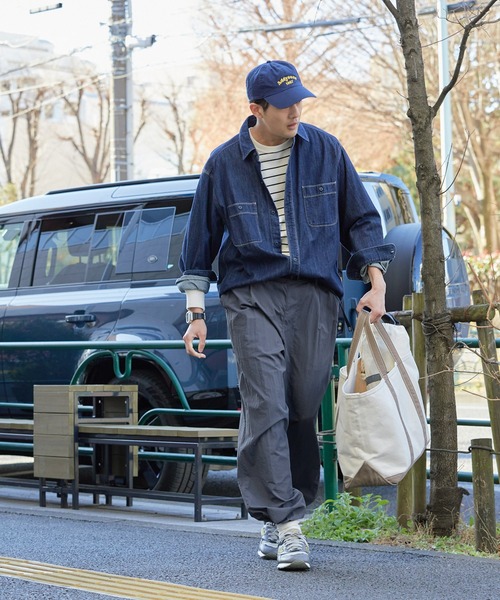 撥水ナイロンウェービングベルト裾ドローコードテックパンツ【THE