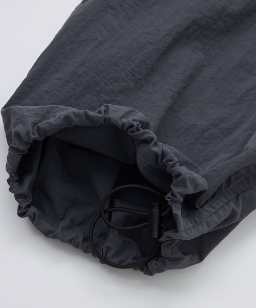 撥水ナイロンウェービングベルト裾ドローコードテックパンツ【THE