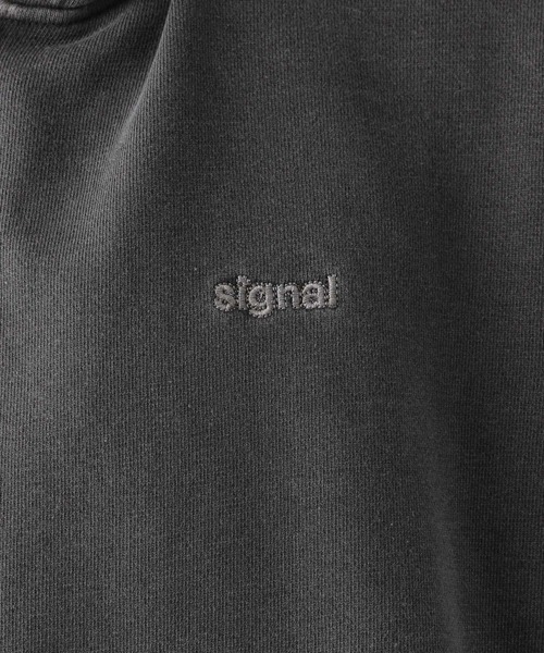 SIGNAL SPORTS（シグナルスポーツ）の「【SIGNAL SPORTS】裏毛/ジップヘビーウェイトダメージスウェットパーカー（パーカー・メンズ・ライトグレー/スミクロ・LARGE/MEDIUM）」の22枚目の写真