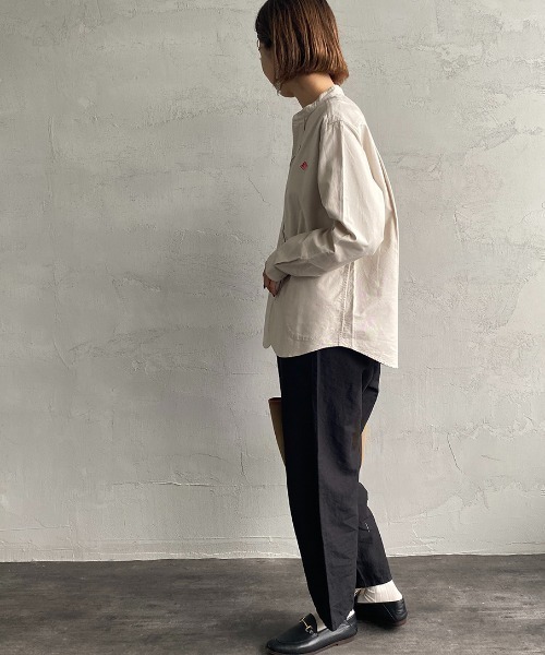 DANTON/ダントン] バンドカラー オックスフォードシャツ(無地)（シャツ