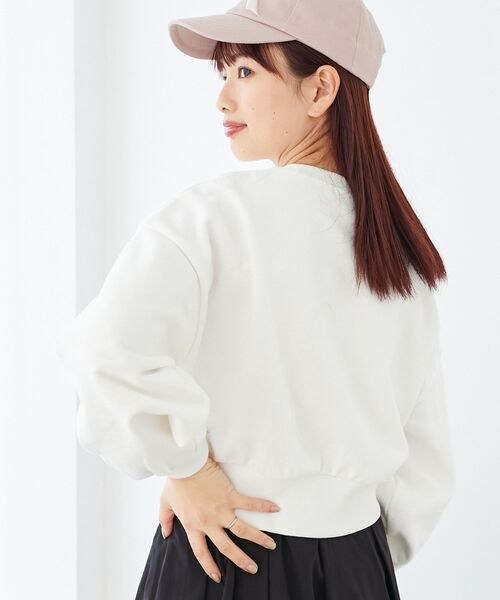 MAJESTIC LEGON（マジェスティックレゴン）の「キャットモチーフスウェット（スウェット・レディース・ブラック/オフホワイト/グレー/ライトグレー・MEDIUM）」の9枚目の写真