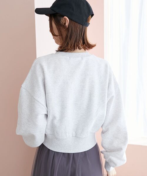 MAJESTIC LEGON（マジェスティックレゴン）の「キャットモチーフスウェット（スウェット・レディース・ブラック/オフホワイト/グレー/ライトグレー・MEDIUM）」の6枚目の写真