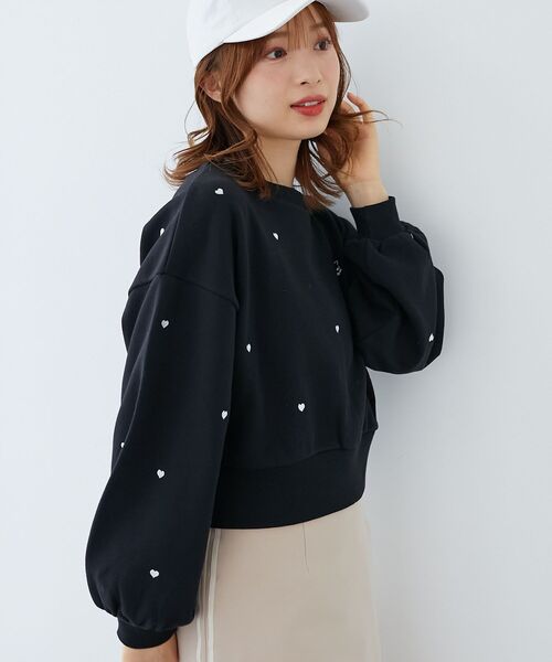 MAJESTIC LEGON（マジェスティックレゴン）の「キャットモチーフスウェット（スウェット・レディース・ブラック/オフホワイト/グレー/ライトグレー・MEDIUM）」の21枚目の写真