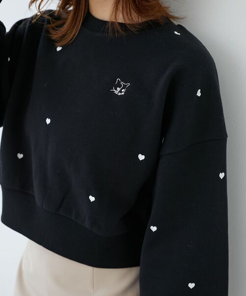 MAJESTIC LEGON（マジェスティックレゴン）の「キャットモチーフスウェット（スウェット・レディース・ブラック/オフホワイト/グレー/ライトグレー・MEDIUM）」の17枚目の写真