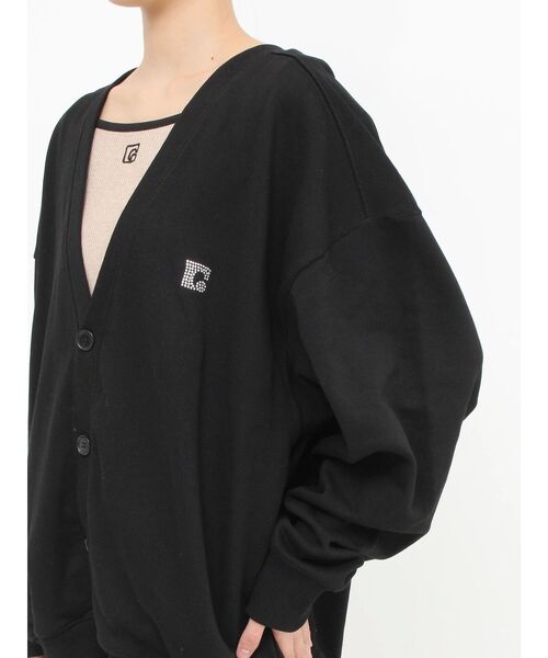 EMODA(エモダ)の「ストーンロゴルーズカーディガン(カーディガン/ボレロ・レディース・グレー/ブラック/ブルー・FREE)」の22枚目の写真