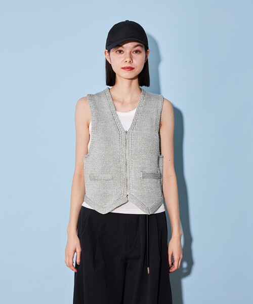 CITEN（シテン）の「＜CITEN＞ラメ ニット ベスト（ベスト