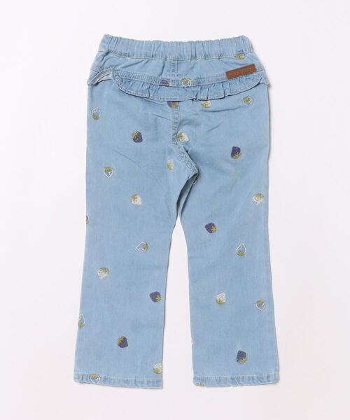 HAKKA KIDS（ハッカキッズ）の「いちご刺繍ストレッチデニムセミフレアパンツ（デニムパンツ・キッズ・ネイビー/ブルー・110cm/120cm/130cm/100cm）」の8枚目の写真