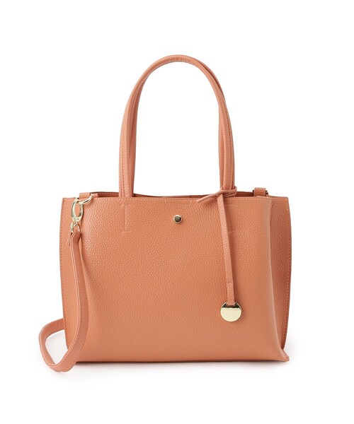 SHOO・LA・RUE(シューラルー)の「◆【軽量/2WAY/通勤】きちんと派の ふわっと軽いトートバッグ(ハンドバッグ・レディース・ベージュ系4/グレー/ブラック/ライトオレンジ系・00)」の11枚目の写真