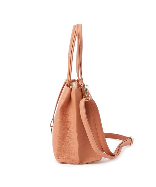 SHOO・LA・RUE(シューラルー)の「◆【軽量/2WAY/通勤】きちんと派の ふわっと軽いトートバッグ(ハンドバッグ・レディース・ベージュ系4/グレー/ブラック/ライトオレンジ系・00)」の10枚目の写真