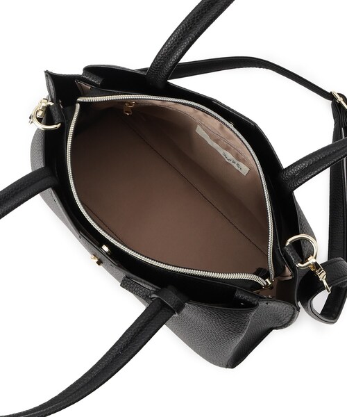 SHOO・LA・RUE(シューラルー)の「◆【軽量/2WAY/通勤】きちんと派の ふわっと軽いトートバッグ(ハンドバッグ・レディース・ベージュ系4/グレー/ブラック/ライトオレンジ系・00)」の5枚目の写真