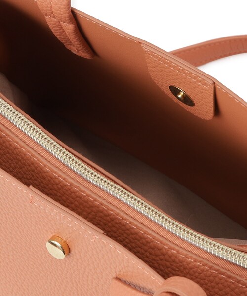 SHOO・LA・RUE(シューラルー)の「◆【軽量/2WAY/通勤】きちんと派の ふわっと軽いトートバッグ(ハンドバッグ・レディース・ベージュ系4/グレー/ブラック/ライトオレンジ系・00)」の21枚目の写真