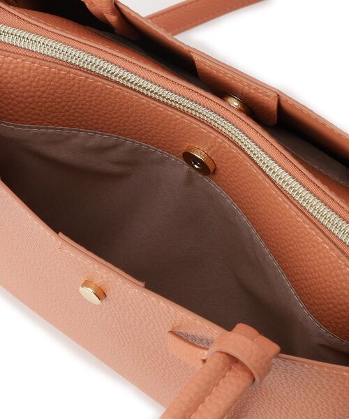 SHOO・LA・RUE(シューラルー)の「◆【軽量/2WAY/通勤】きちんと派の ふわっと軽いトートバッグ(ハンドバッグ・レディース・ベージュ系4/グレー/ブラック/ライトオレンジ系・00)」の20枚目の写真