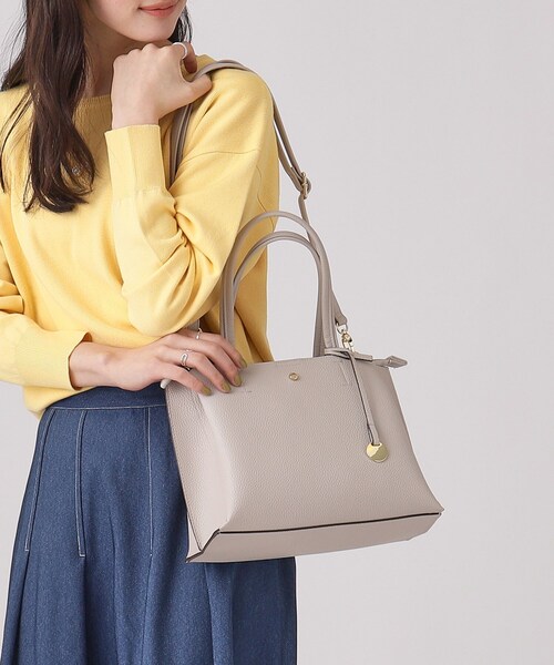 SHOO・LA・RUE(シューラルー)の「◆【軽量/2WAY/通勤】きちんと派の ふわっと軽いトートバッグ(ハンドバッグ・レディース・ベージュ系4/グレー/ブラック/ライトオレンジ系・00)」の19枚目の写真