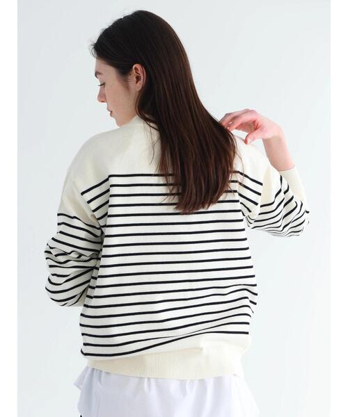 CRAFT STANDARD BOUTIQUE(クラフトスタンダードブティック)の「パネルボーダーニットプルオーバー(ニット/セーター・レディース・ホワイト/ベージュ/ネイビー・FREE)」の17枚目の写真