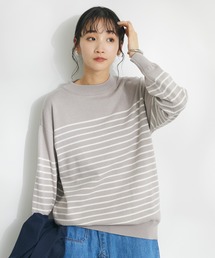 CRAFT STANDARD BOUTIQUE | パネルボーダーニットプルオーバー ◆(ニット/セーター)
