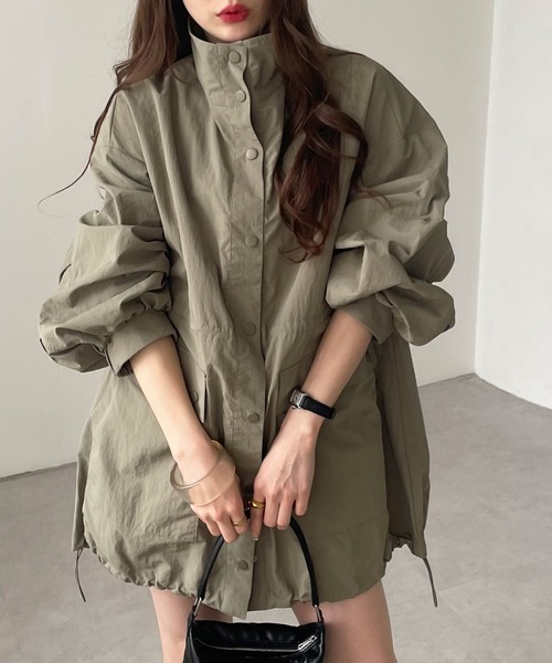 セール】ヘビーナイロンスタンドカラーマウンテンパーカー（マウンテン