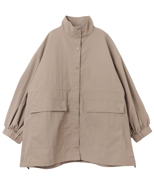 andme（アンドミー）の「ヘビーナイロンスタンドカラーマウンテンパーカー（その他アウター・レディース・ライトカーキ/ベージュ/ブラック・M）」の22枚目の写真