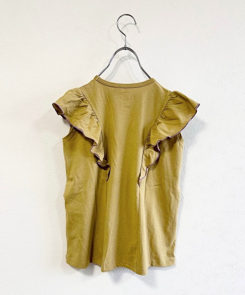 Life Support Products(ライフサポートプロダクツ)の「【COTTON from U.S.A】ラッフルメローワンピース(90~150cm)(ワンピース・キッズ・グリーン/ベージュ/レッド・110/100/90/120/150/140/130)」の5枚目の写真