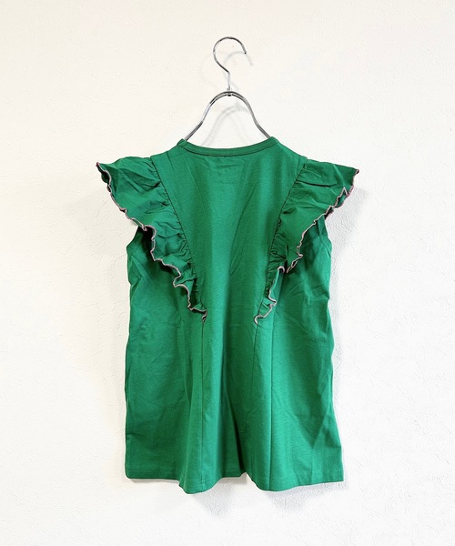 Life Support Products(ライフサポートプロダクツ)の「【COTTON from U.S.A】ラッフルメローワンピース(90~150cm)(ワンピース・キッズ・グリーン/ベージュ/レッド・110/100/90/120/150/140/130)」の11枚目の写真