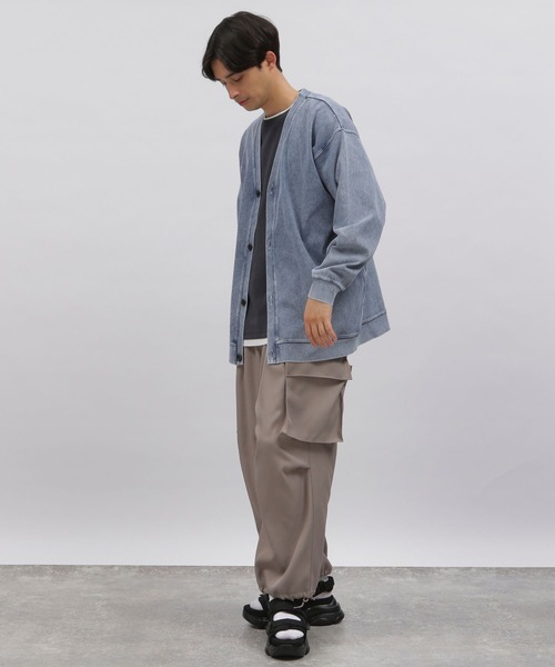 LAKOLE（ラコレ）の「ストレッチデニムカーディガン / 102418（カーディガン/ボレロ・メンズ・インディゴブルー/ブルー/ブラック・LARGE/MEDIUM）」の8枚目の写真