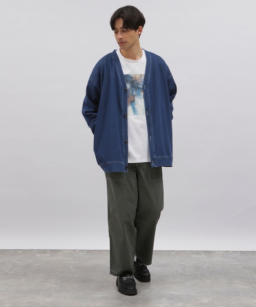 LAKOLE（ラコレ）の「ストレッチデニムカーディガン / 102418（カーディガン/ボレロ・メンズ・インディゴブルー/ブルー/ブラック・LARGE/MEDIUM）」の6枚目の写真