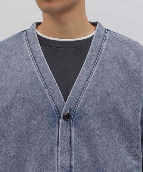 LAKOLE（ラコレ）の「ストレッチデニムカーディガン / 102418（カーディガン/ボレロ・メンズ・インディゴブルー/ブルー/ブラック・LARGE/MEDIUM）」の13枚目の写真