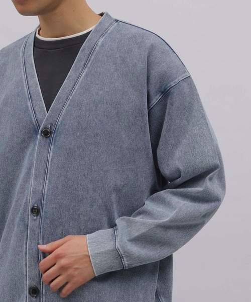 LAKOLE（ラコレ）の「ストレッチデニムカーディガン / 102418（カーディガン/ボレロ・メンズ・インディゴブルー/ブルー/ブラック・LARGE/MEDIUM）」の14枚目の写真
