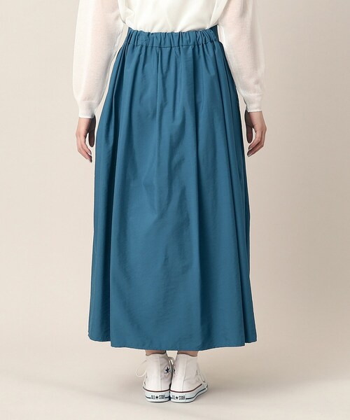 Dessin（デッサン）の「◆【洗える】ワッシャースカート（XS～L）（スカート・レディース・ブルー/スモーキーグリーン系/ブラック/ライトイエロー系/ホワイト・03/02/00/01）」の20枚目の写真