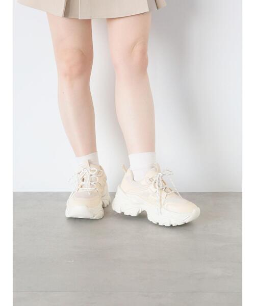 ehka sopo(エヘカソポ)の「ダッドスニーカー(スニーカー・レディース・ベージュ/キナリ/シルバー/グレー・L/M)」の22枚目の写真