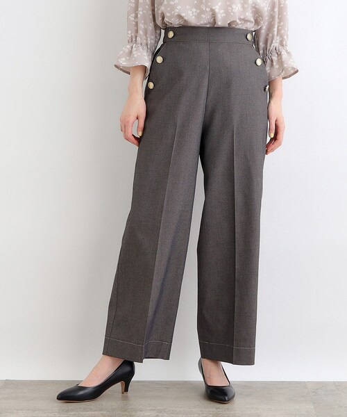 grove(グローブ)の「◆シャンブレーマリンパンツ(その他パンツ・レディース・ナチュラル/ネイビー/ダークグレー・05/04/03/02/01)」の2枚目の写真