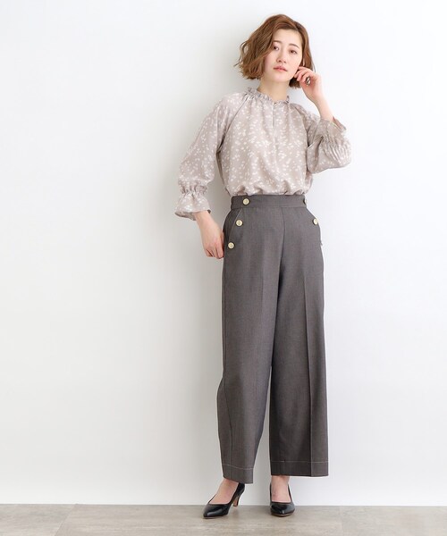 grove(グローブ)の「◆シャンブレーマリンパンツ(その他パンツ・レディース・ナチュラル/ネイビー/ダークグレー・05/04/03/02/01)」の5枚目の写真