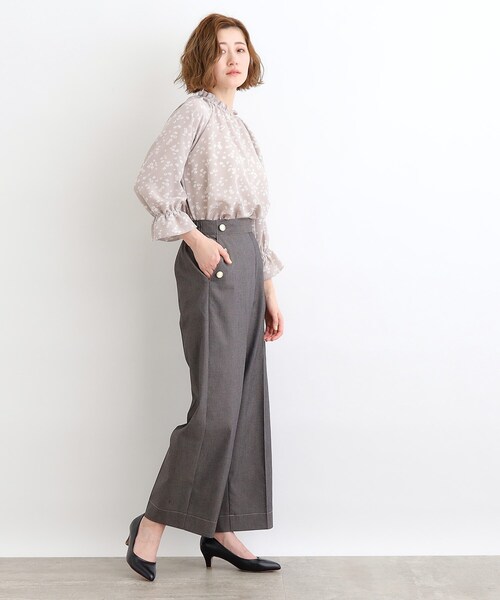 grove(グローブ)の「◆シャンブレーマリンパンツ(その他パンツ・レディース・ナチュラル/ネイビー/ダークグレー・05/04/03/02/01)」の6枚目の写真