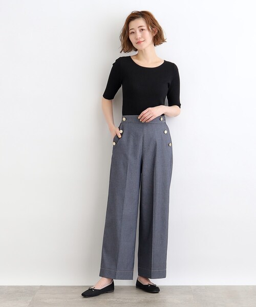 grove(グローブ)の「◆シャンブレーマリンパンツ(その他パンツ・レディース・ナチュラル/ネイビー/ダークグレー・05/04/03/02/01)」の13枚目の写真