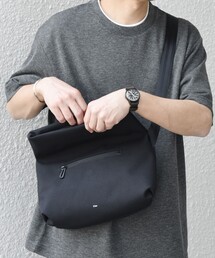 Filer ショルダーバッグ　ブラック クーポン】Filer: 〈撥水加工〉 口折れ フラップ トロピカル