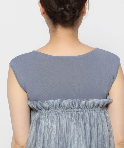 mysty woman（ミスティウーマン）の「マルチWAYビスチェセットプルオーバー　113916（Tシャツ/カットソー・レディース・アイボリー/ブラック/ブルー系その他・FREE）」の10枚目の写真