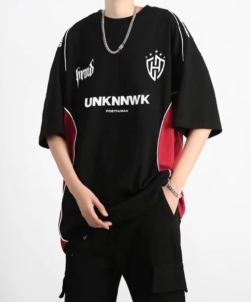 B'day / ビーデー 】サッカーユニフォーム風TEE/フットボールT