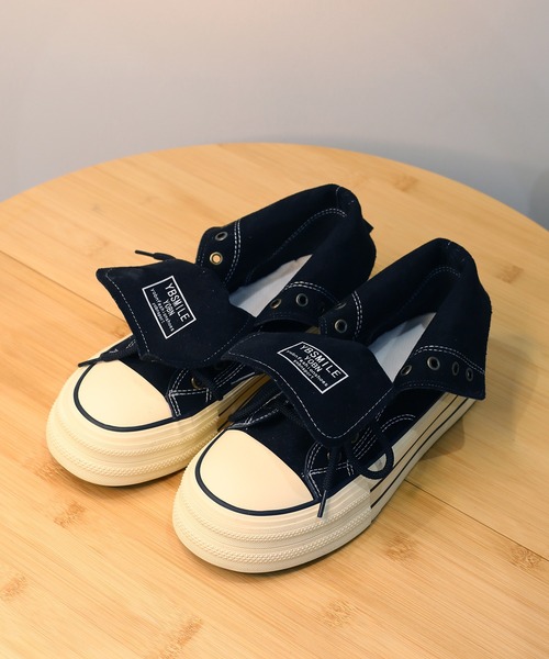 shoes365(シューズスリーシックスファイヴ)の「【shoes365】2WAYハイカットキャンバスシューズ(スニーカー・レディース・ベージュ/ブラック/ブラウン・22.5cm/23.5cm/24.5cm/23.0cm/24.0cm/25.0cm)」の7枚目の写真