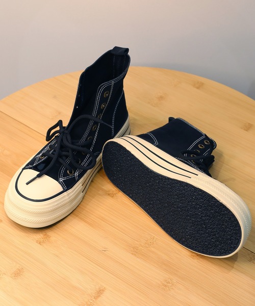 shoes365(シューズスリーシックスファイヴ)の「【shoes365】2WAYハイカットキャンバスシューズ(スニーカー・レディース・ベージュ/ブラック/ブラウン・22.5cm/23.5cm/24.5cm/23.0cm/24.0cm/25.0cm)」の9枚目の写真